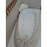 Pro útulný domov Hnízdečko do postýlky Puntík s béžovou