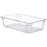 ARAVEN Gastronádoba GN 1/1, polykarbonát, hloubka: 130 mm, objem: 17,2 L, perforovaná