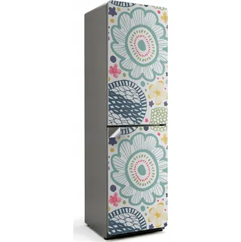 Fototapeta Samolepka na ledničku Loftový styl Kuchyně květinové a geometrické