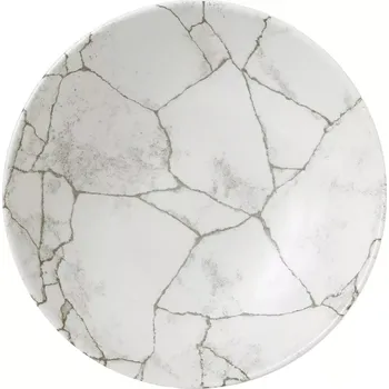 Talíř CHURCHILL Kintsugi Agate Grey hluboký talíř, tvar: 182 mm