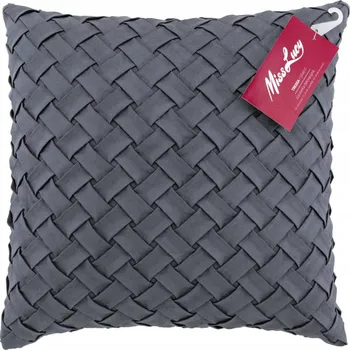 Polštář POVLEČENÍ NA POLŠTÁŘ dekorační 40 x 40 cm šedé K1