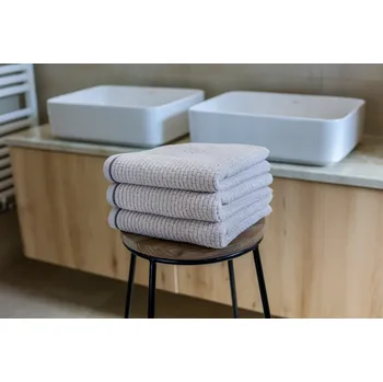 Ručník Polášek Lada beige 100% bavlna Béžová Ručník 50x100