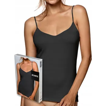 Dámské tričko ATLANTIC dámské tílko tenká ramínka BLV tričko dámské černé M