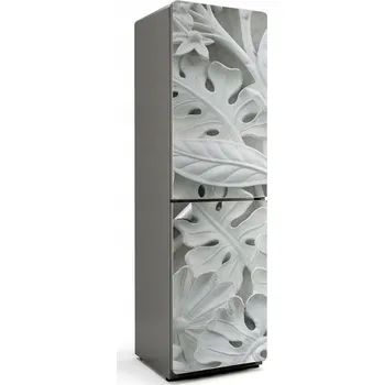 Fototapeta Samolepka na ledničku Loft styl Kuchyně Reliéfní vzor listů a květin