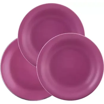 Talíř Sada talířů 18-dílná Lilien Daisy, fialová