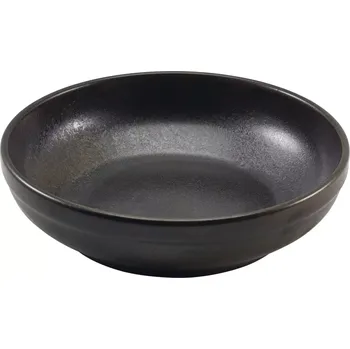 GENWARE Miska porcelánová, výška: 55 mm, ø: 200 mm, černá