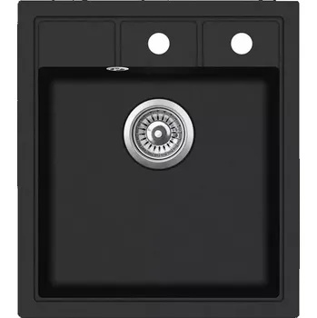 Granitový dřez Granitový dřez Aquasanita Nova 460E Black metallic