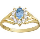 Zlatý prsten Lowri ze žlutého zlata s Brilliance Zirconia obvod 61 mm