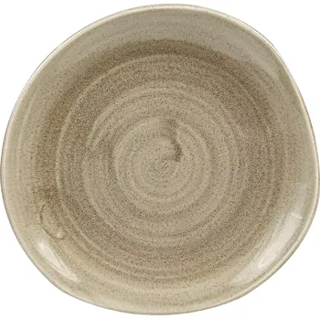 Talíř CHURCHILL Stonecast Antique Taupe talíř mělký, organický, ø: 186 mm