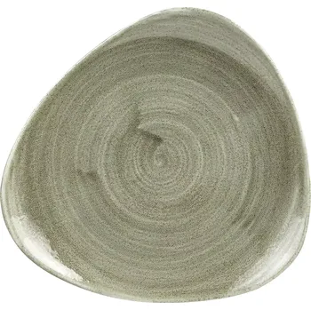 Talíř CHURCHILL Stonecast Burnished Green talíř mělký, trojúhelník, průměr: 192 mm