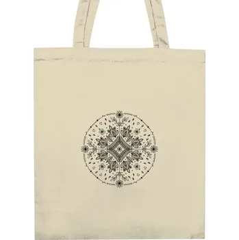 Nákupní taška Nákupní taška unisex s potiskem Mandala černou linkou