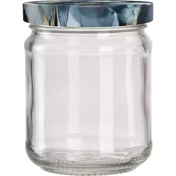 Sklenice Zavařovací sklenice Gastro 212 ml, víčko šroubovací Vlčí mák modrý, sada 6 ks