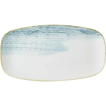 Talíř CHURCHILL Homespun Accents Aquamarine mělký talíř, délka: 355 mm