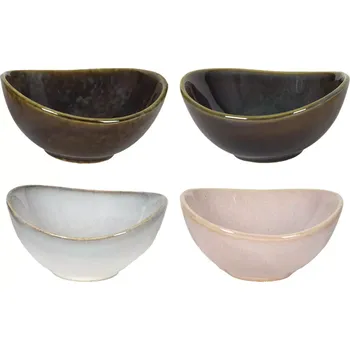 Miska keramická, různé barvy, výška: 55 mm, délka: 115 mm, šířka: 105 mm