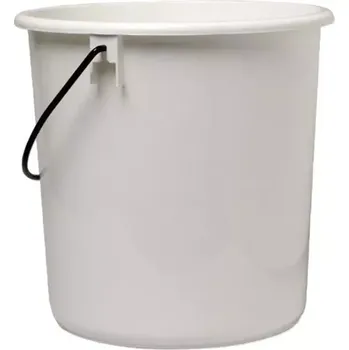 Dóza na potraviny Kbelík pevný 15 l bez víka Gastro, bílá