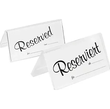 Jmenovka na stůl CONTACTO Stojánek, malý, výška: 50 mm, šířka: 100 mm