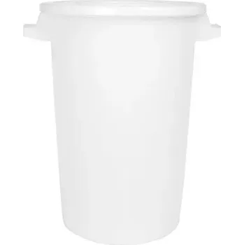 Máslenka Sud na potraviny plast 75 l, bílý, s víkem