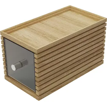 chlebník Chlebník Flow, dub/čirý akryl