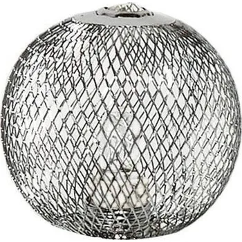 Stínidlo Kovové stínidlo s prolamovaným povrchem, chrom, G9 80 mm, pro lampy Novel