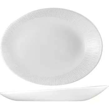 Talíř CHURCHILL Bamboo Talíř plochý, oválný, mělký, výška: 25 mm, délka: 195 mm