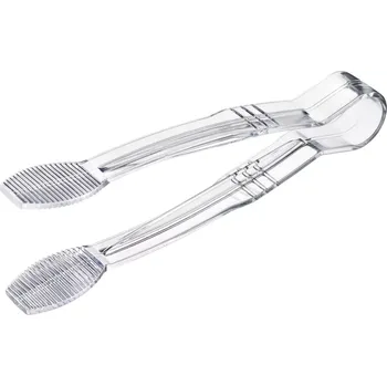 Kuchyňské nůžky ARAVEN Bufetové kleště ploché, polykarbonát, délka: 230 mm, transparentní