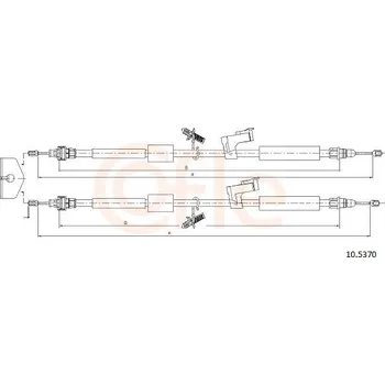 Autodíl Tažné lanko, parkovací brzda COFLE 10.5370