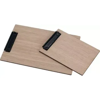 Jmenovka na stůl Desky s klipem na menu A5, dubové