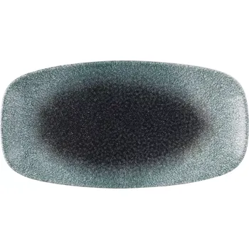 Talíř CHURCHILL Raku Topaz Quartz mělký talíř, délka: 298 mm