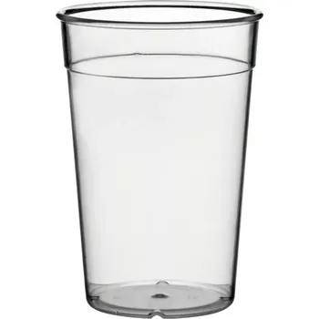 Sklenice Kelímek plastový pro vícenásobné použití Gastro cejch 0,5 l, čirý