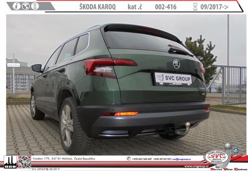 Tažné zařízení Škoda Karoq 08/2023-> SV 002-416, SVC GROUP