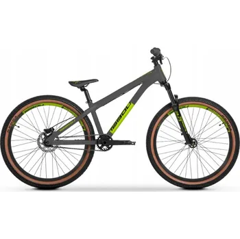 Jízdní kolo Horské kolo MTB Tabou Tabspin 2.0, rám 12 palců, kola 26", šedé