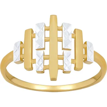 Šperk Zlatý prsten Elvion ze žlutého a bílého zlata