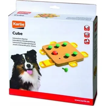 Hračka pro psa Hračka na psí pamlsek Karlie, dřevěná, interaktivní, 32 x 32 cm