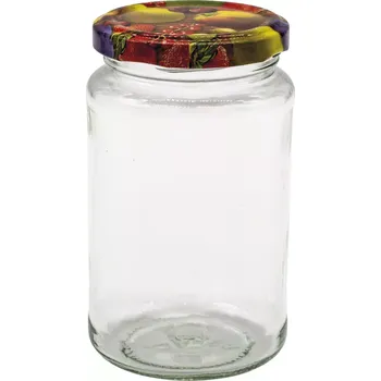 Sklenice Zavařovací sklenice Gastro 370 ml, víčko šroubovací ovoce, sada 6ks