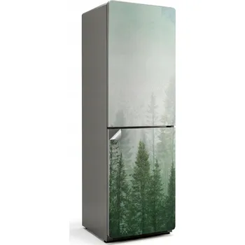 Fototapeta Samolepicí Samolepicí Dekor na přední stranu dveří ledničky Zamlžený jehličnatý les