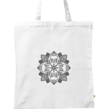 BIO plátěná taška s potiskem Mandala v linii