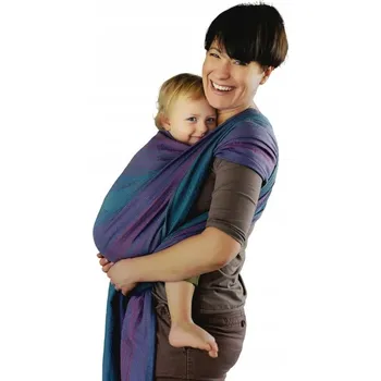 Šátek na nošení dítěte Šátek na nošení dětí tkaný Little Frog Velikost M