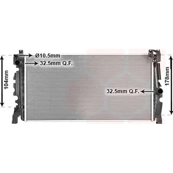 Autodíl Chladič, chlazení motoru VAN WEZEL 06012726