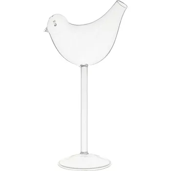 Sklenice Koktejlová sklenice Pták, objem: 0,15 litru, výška: 175 mm, délka: 125 mm