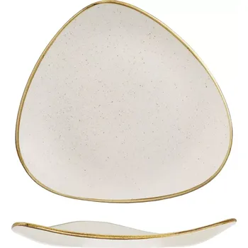 Talíř CHURCHILL Stonecast Barley White Talíř mělký, trojúhelníkový, průměr: 192 mm