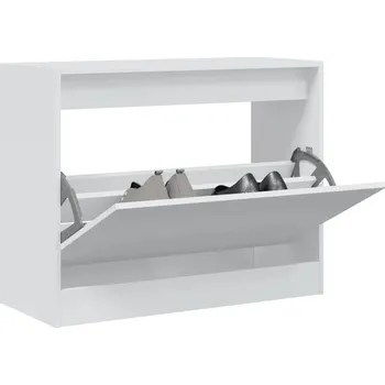 Botník Botník, bílá, 80x34x63 cm, dřevotříska