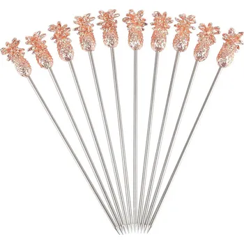 Párátko a napichovátko Napichovátka ANANAS měděná - 10 ks