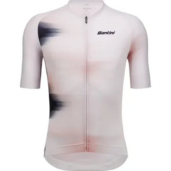 cyklistický dres SANTINI Cyklistický dres s krátkým rukávem - OMBRA - bílá