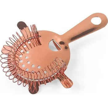 Cedník a síto Strainer čtyři úchyty měděný