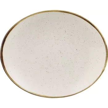 Talíř CHURCHILL Stonecast Barley White talíř mělký, oválný, coup, délka: 192 mm