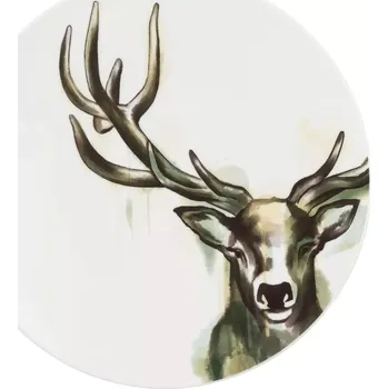 Talíř SELTMANN Nature Talíř mělký, výška: 24 mm, průměr: 283 mm, jelen
