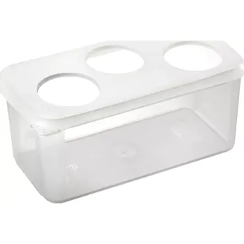 Dóza na potraviny ARAVEN Nádoba na 3 lahve na omáčky GN 1/š, polypropylen