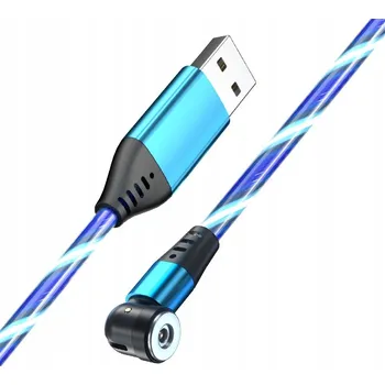 Datový kabel Kabel DSJ USB - USB typ C / microUSB / Lightning, 1 m, modrý