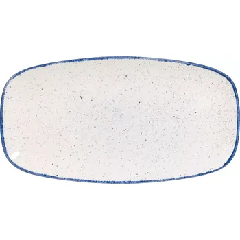 Talíř CHURCHILL Stonecast Hints Buffet Indigo Blue Mělký talíř, délka: 355 mm