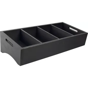 Příborník do zásuvky Box na příbory, výška: 164 mm, délka: 590 mm, šířka: 277 mm, černý